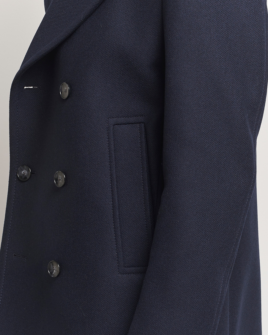 Homme | Manteaux Et Vestes | BOSS BLACK | Clay Wool Peacoat Dark Blue