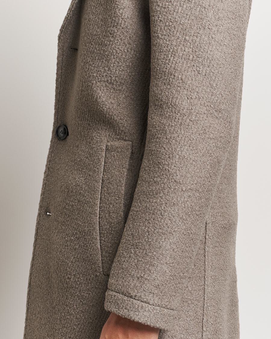 Homme | Manteaux Et Vestes | BOSS BLACK | Hyde Structured Wool Coat Dark Beige