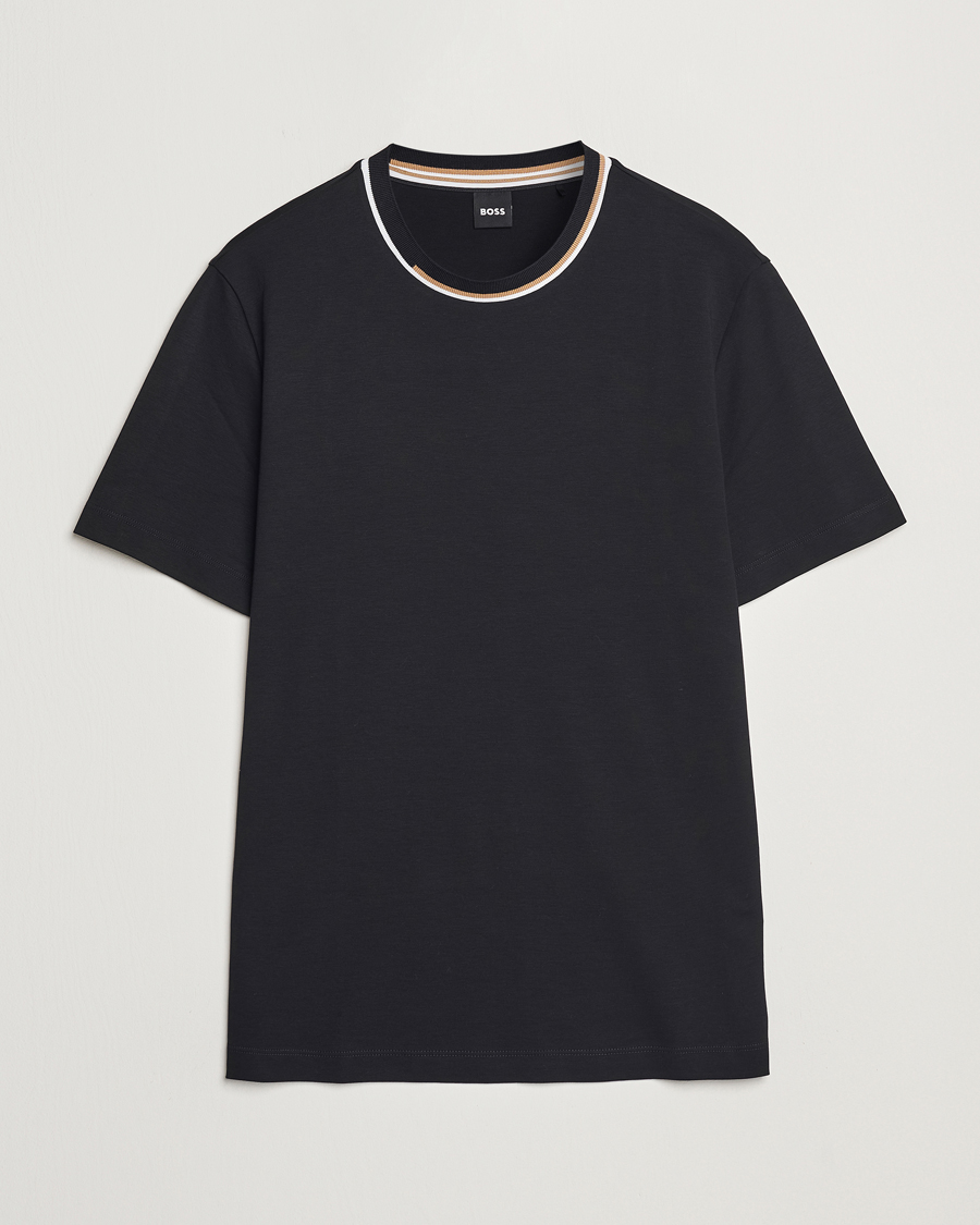 Homme | T-shirts | BOSS BLACK | Thompson Crew Neck T-Shirt Black