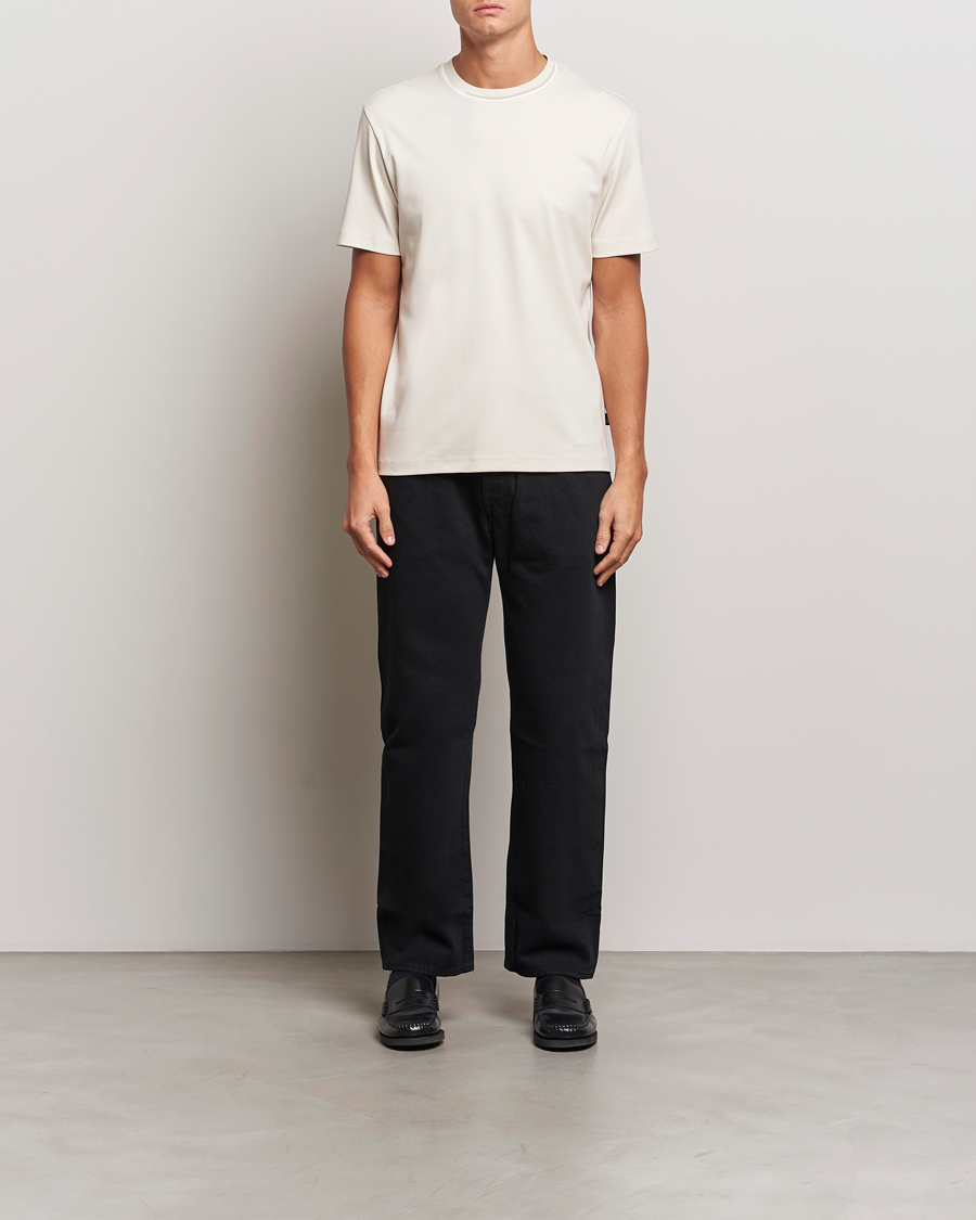 Homme | T-shirts | BOSS BLACK | Thompson Crew Neck T-Shirt Open White