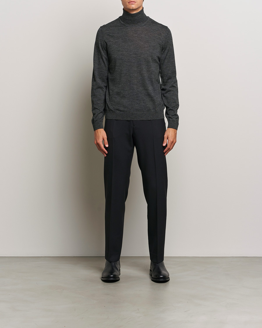 Homme | Pulls Et Tricots | BOSS BLACK | Musso Merino Knitted Polo Black