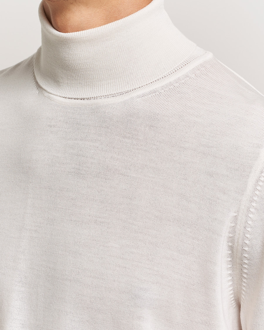 Homme | Pulls Et Tricots | BOSS BLACK | Musso Merino Knitted Polo Open White