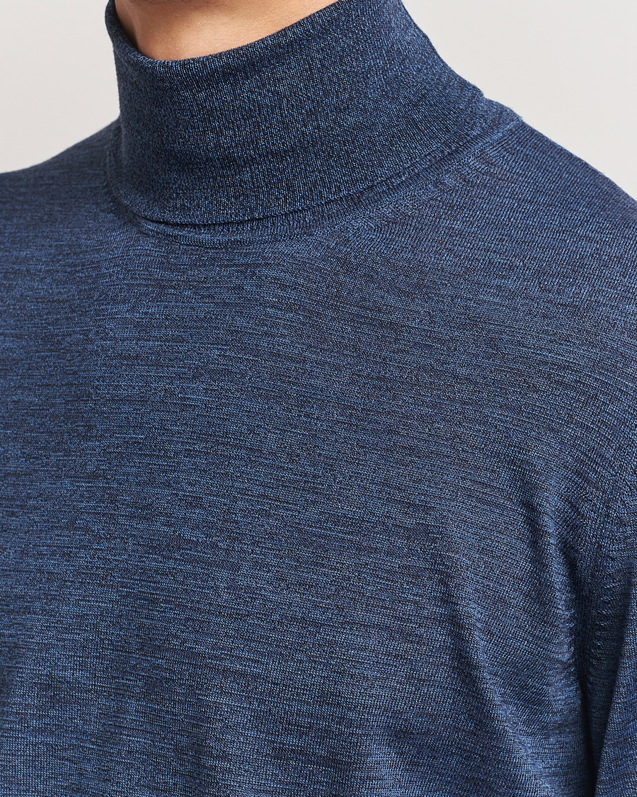 Homme | Pulls Et Tricots | BOSS BLACK | Musso Merino Knitted Polo Bright Blue