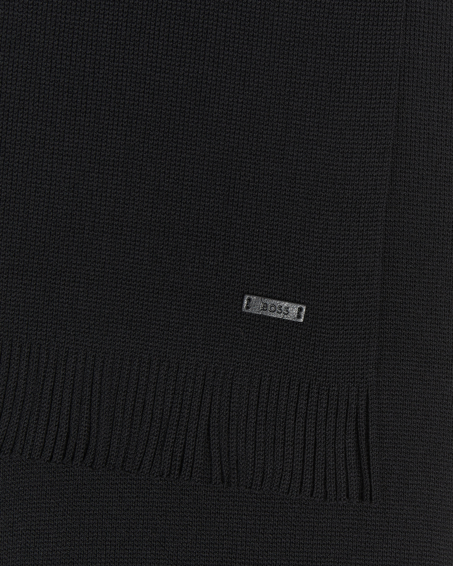 Homme | BOSS BLACK Albas Wool Scarf Black | BOSS BLACK | Albas Wool Scarf Black