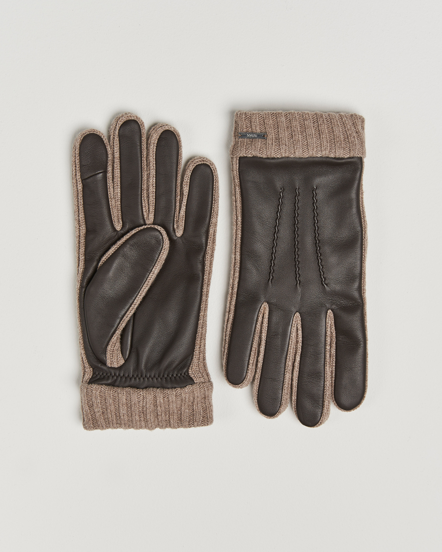Homme | BOSS BLACK Hyden Leather Gloves Dark Brown | BOSS BLACK | Hyden Leather Gloves Dark Brown
