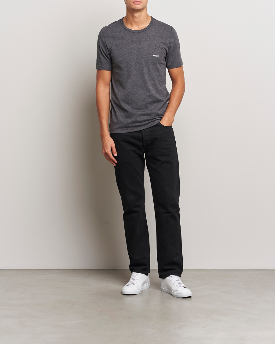 Homme | T-shirts | BOSS BLACK | 3-Pack Crew Neck T-Shirt Grey/White/Navy