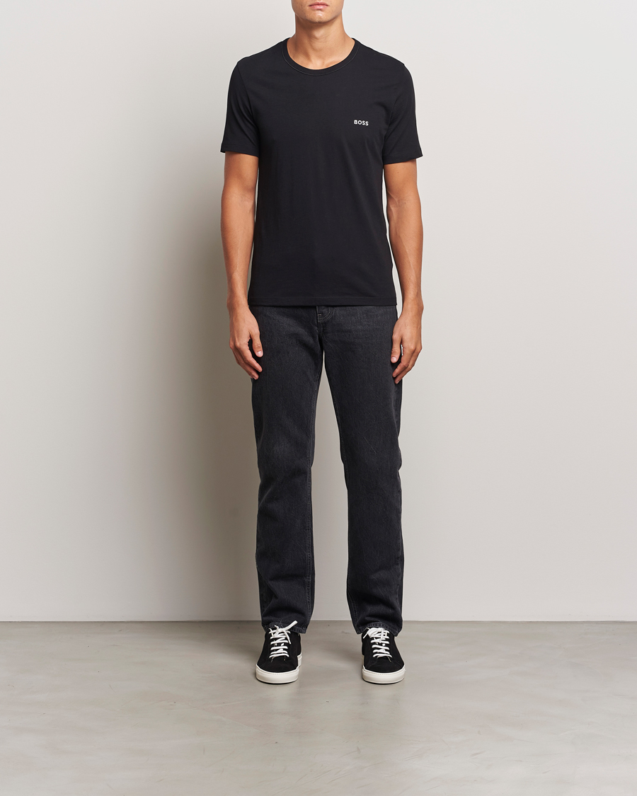 Homme | T-shirts | BOSS BLACK | 3-Pack Crew Neck T-Shirt Beige/Black/Green