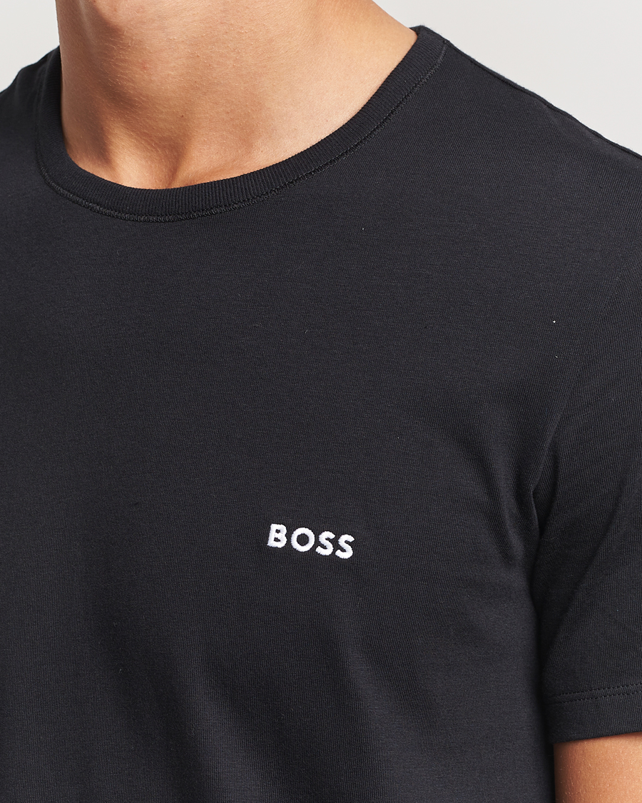 Homme | T-shirts | BOSS BLACK | 3-Pack Crew Neck T-Shirt Black/Navy/Green