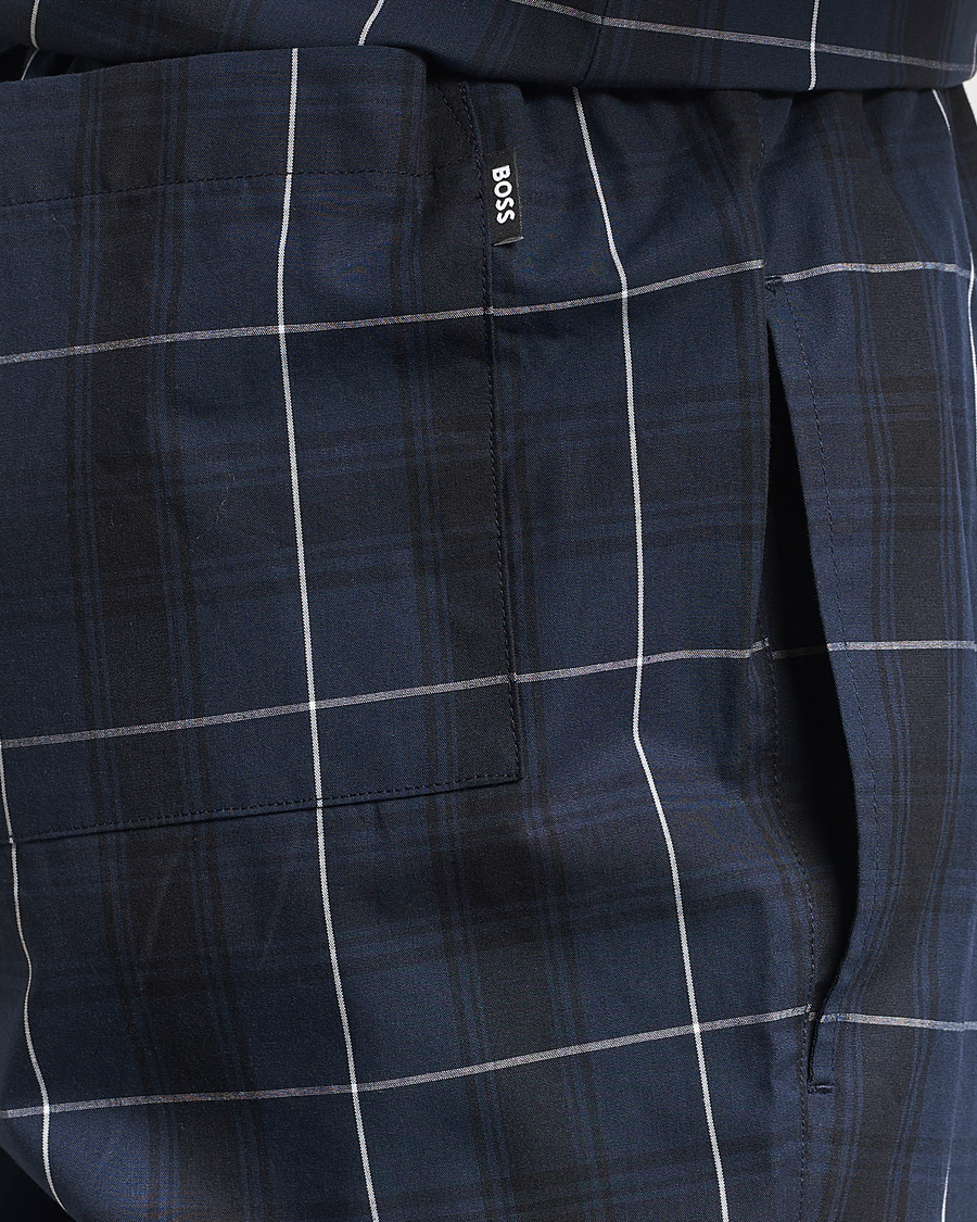 Homme | Peignoirs Et Pyjamas | BOSS BLACK | Urban Checked Pyjama Set Dark Blue