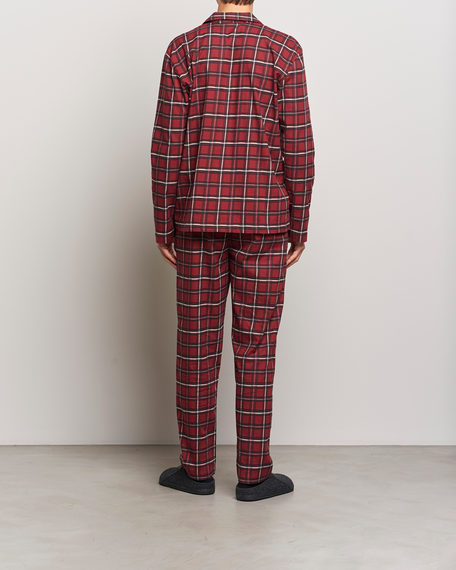 Homme | Peignoirs Et Pyjamas | BOSS BLACK | Holiday Checked Pyjama Set Dark Red