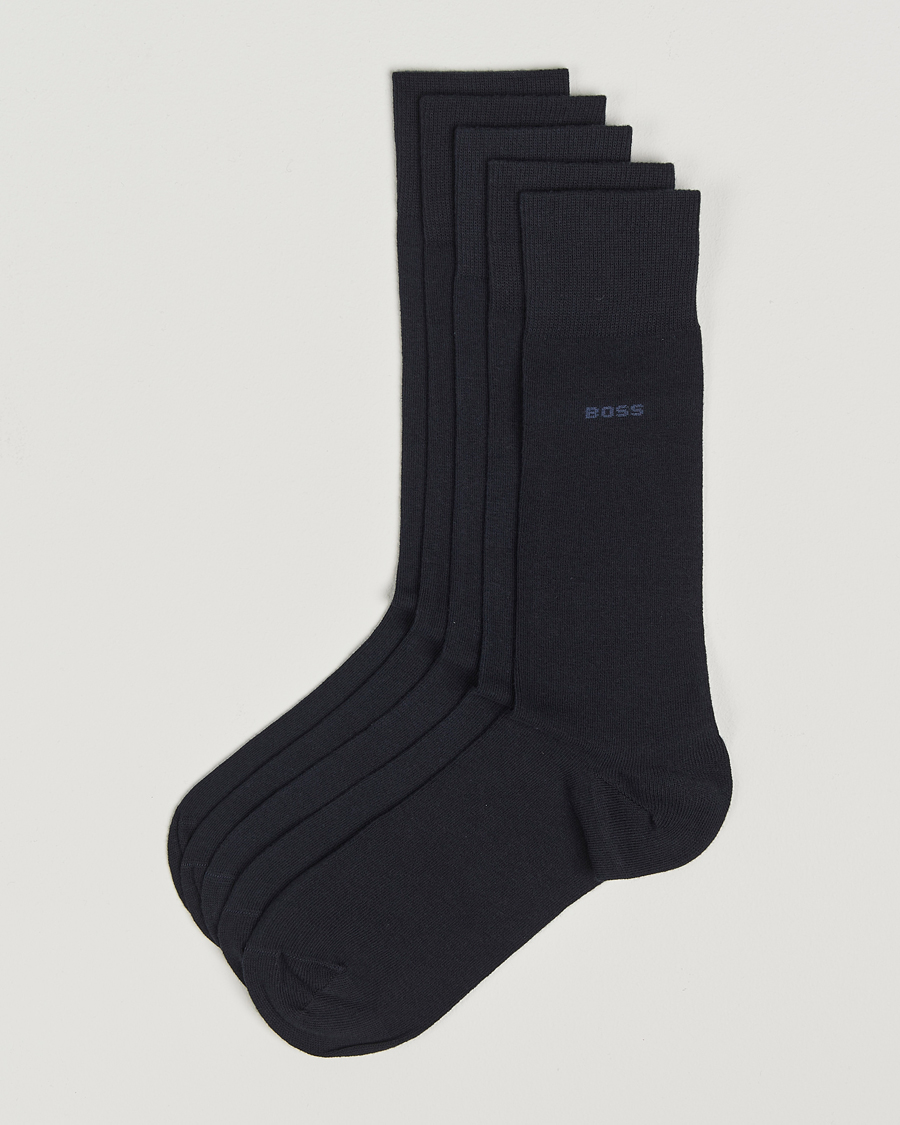 Homme | Sous-Vêtements Et Chaussettes | BOSS BLACK | 5-Pack RS Uni Socks Dark Blue