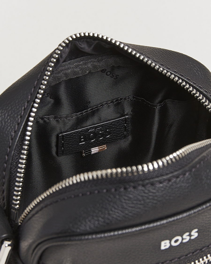 Homme | BOSS BLACK Zair Monogram Shoulder Bag Black | BOSS BLACK | Zair Monogram Shoulder Bag Black