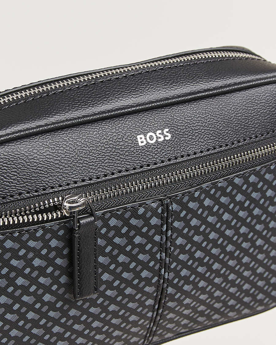 Homme | BOSS BLACK Zair Monogram Washbag Black | BOSS BLACK | Zair Monogram Washbag Black