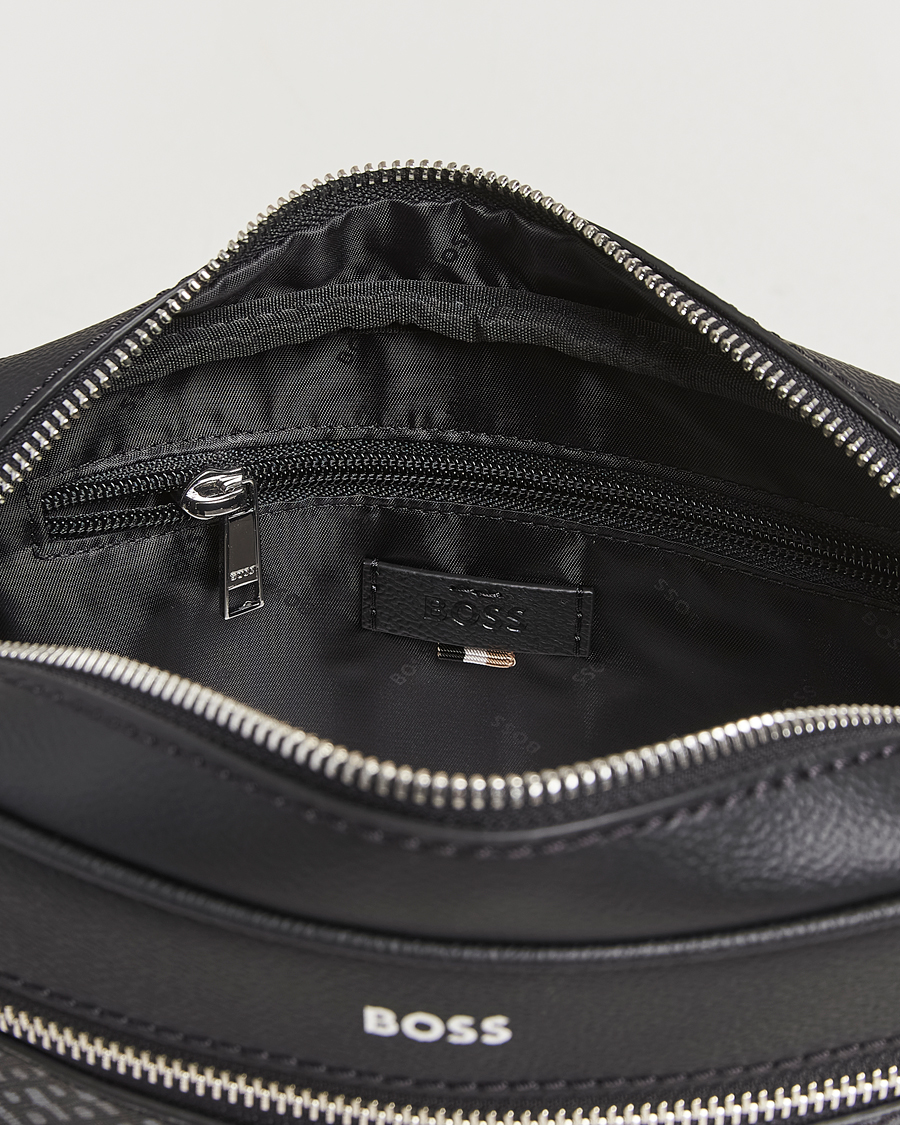Homme | BOSS BLACK Zair Monogram Washbag Black | BOSS BLACK | Zair Monogram Washbag Black