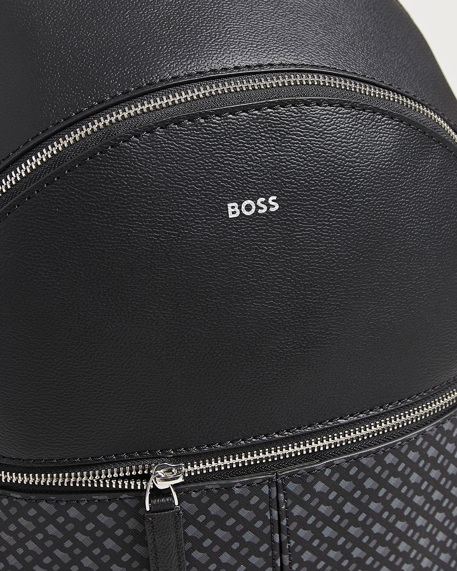 Homme | BOSS BLACK Zair Monogram Backpack Black | BOSS BLACK | Zair Monogram Backpack Black