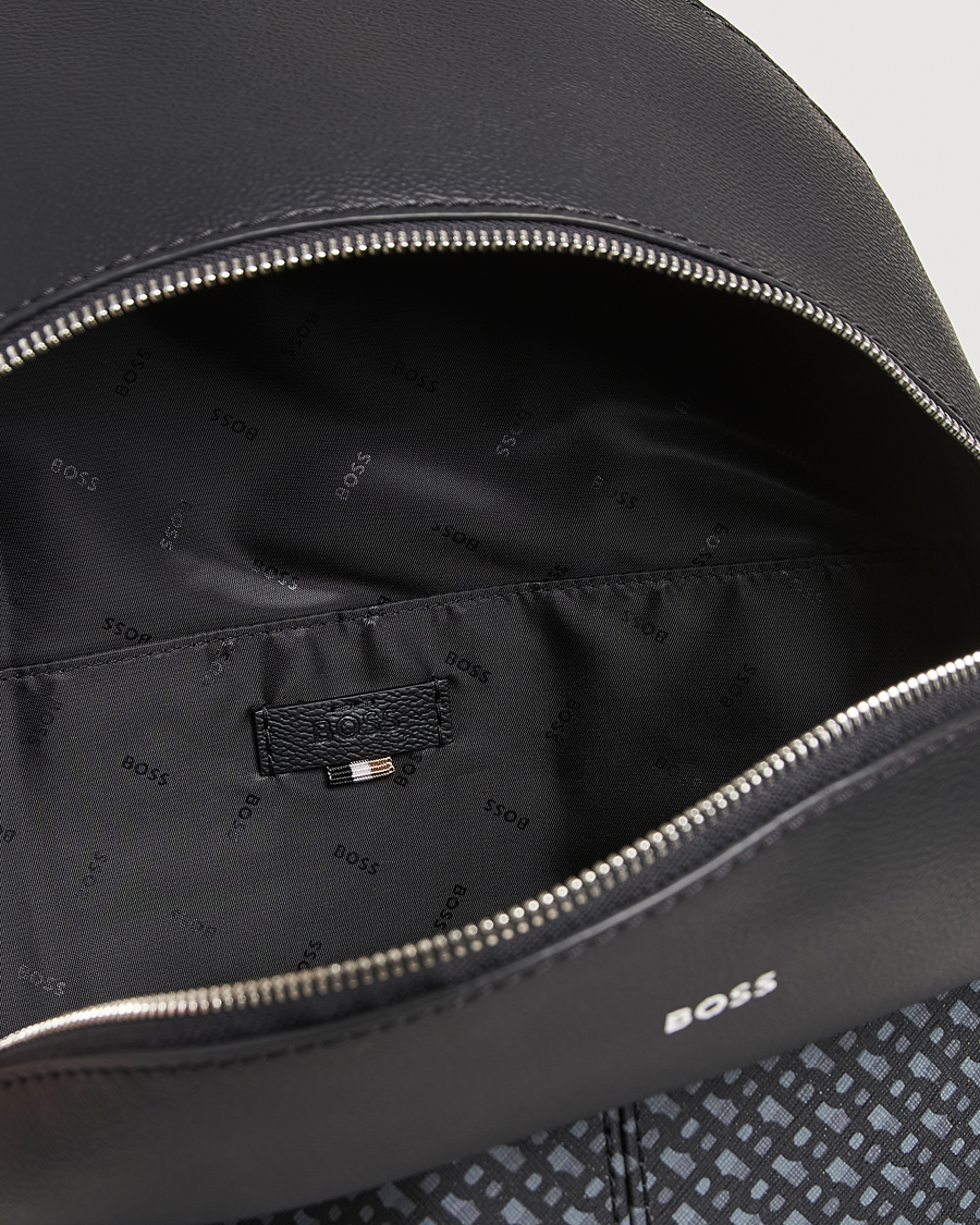 Homme | BOSS BLACK Zair Monogram Backpack Black | BOSS BLACK | Zair Monogram Backpack Black