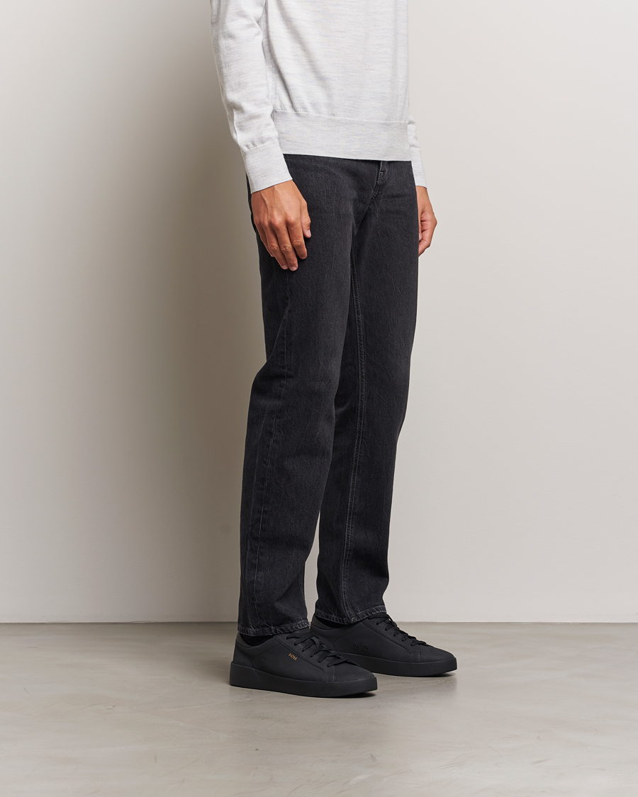 Homme | BOSS BLACK Belwar Leather Sneaker Black | BOSS BLACK | Belwar Leather Sneaker Black