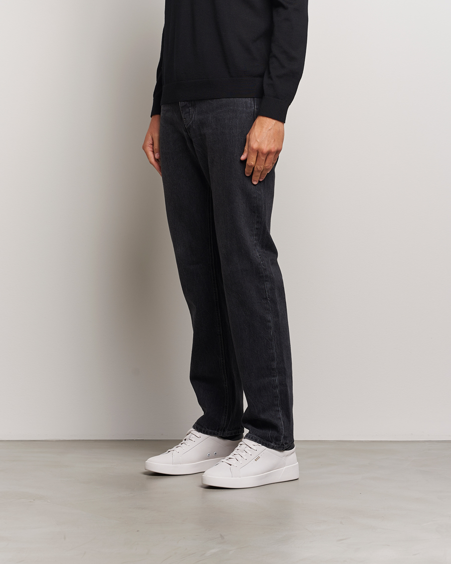 Homme | BOSS BLACK Belwar Leather Sneaker Open White | BOSS BLACK | Belwar Leather Sneaker Open White