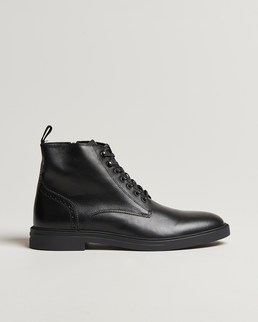 Homme | BOSS BLACK Calev Leather Boot Black | BOSS BLACK | Calev Leather Boot Black