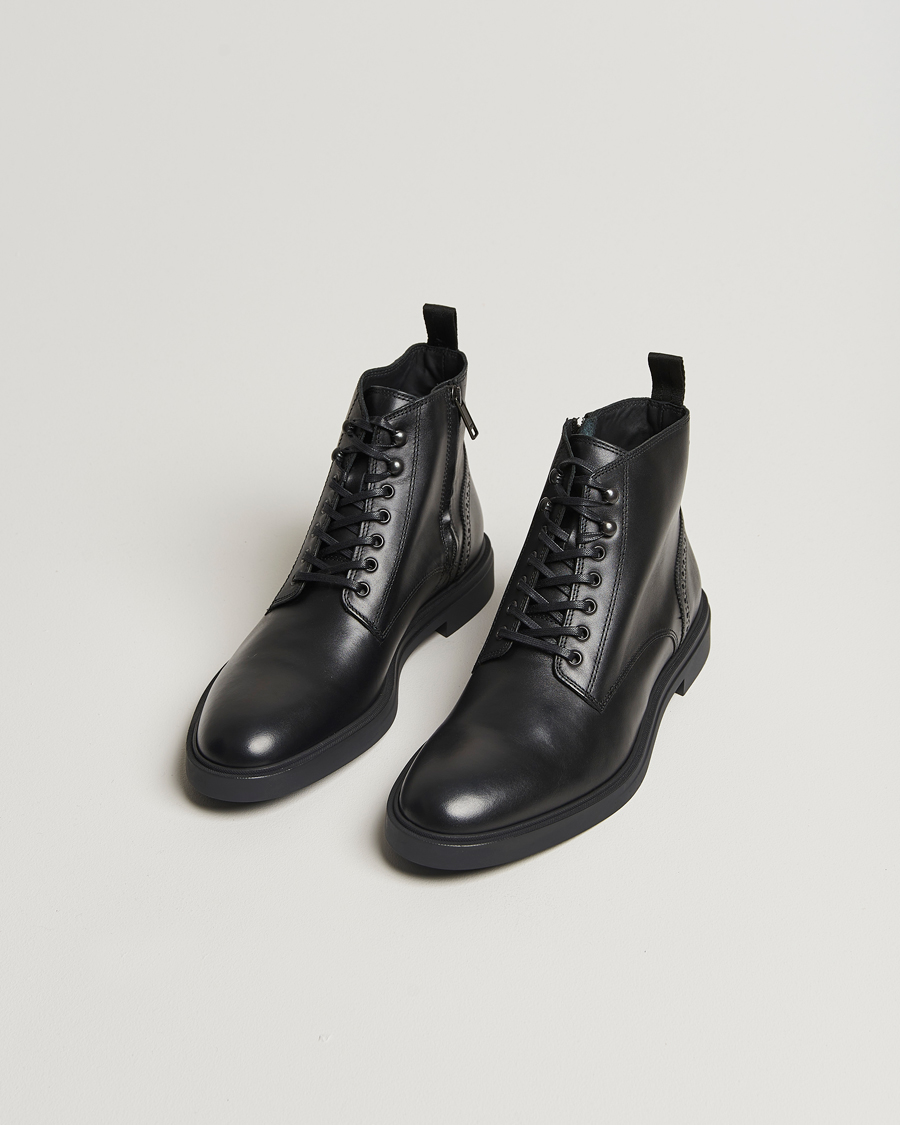 Homme | BOSS BLACK Calev Leather Boot Black | BOSS BLACK | Calev Leather Boot Black