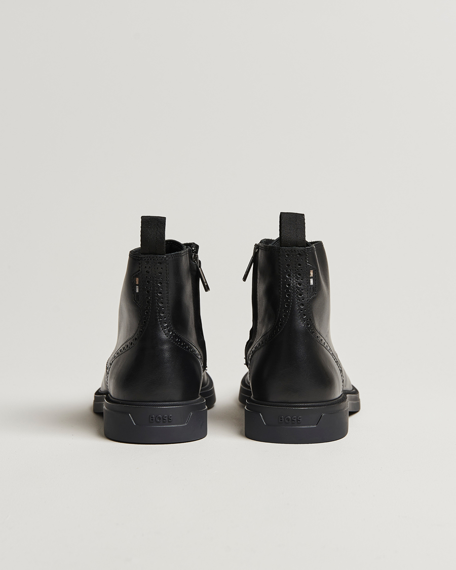 Homme | BOSS BLACK Calev Leather Boot Black | BOSS BLACK | Calev Leather Boot Black
