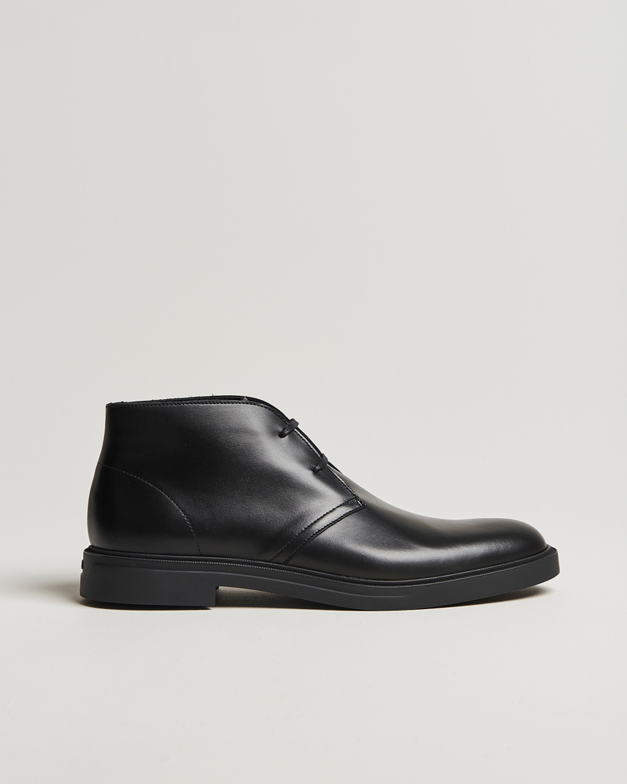Homme | BOSS BLACK Calev Leather Chukka Boot Black | BOSS BLACK | Calev Leather Chukka Boot Black