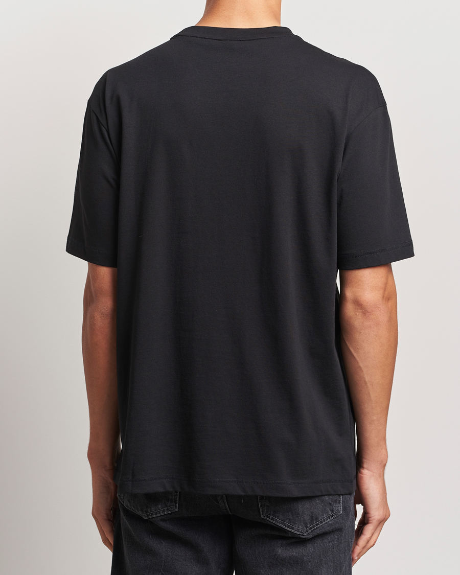 Homme | T-shirts | BOSS ORANGE | Printed Crew Neck T-Shirt Black