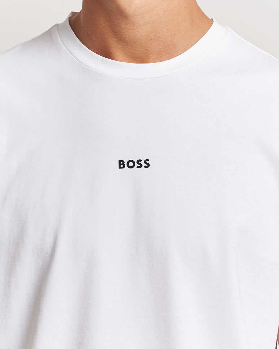 Homme | T-shirts | BOSS ORANGE | Tchup Logo Crew Neck T-Shirt White