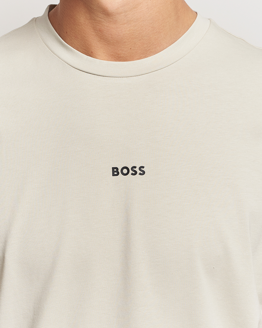 Homme | T-shirts | BOSS ORANGE | Tchup Logo Crew Neck T-Shirt Light Beige