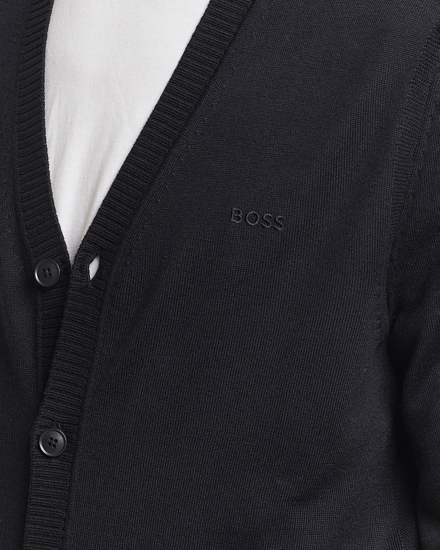 Homme | Pulls Et Tricots | BOSS ORANGE | Avac Wool Knitted Cardigan Black