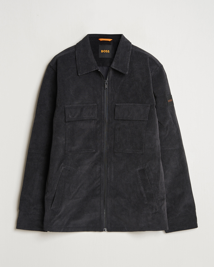 Homme | Chemises | BOSS ORANGE | Lozzy Brushed Overshirt Black