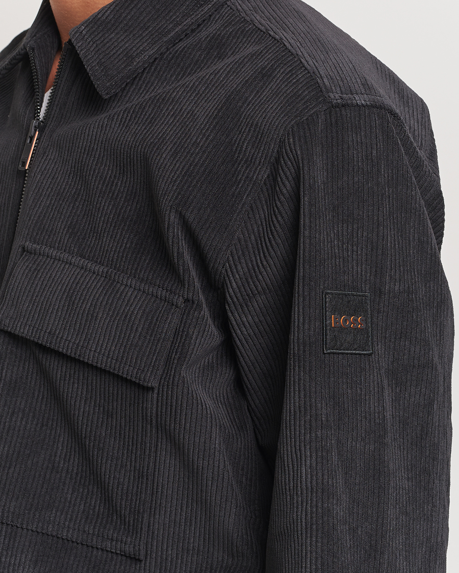 Homme | Chemises | BOSS ORANGE | Lozzy Brushed Overshirt Black