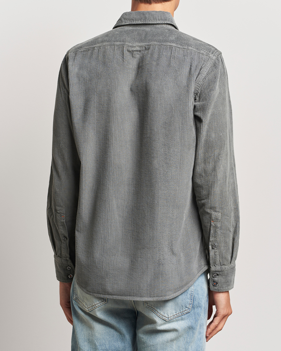 Homme | Chemises | BOSS ORANGE | Relegant Corduroy Shirt Open Grey