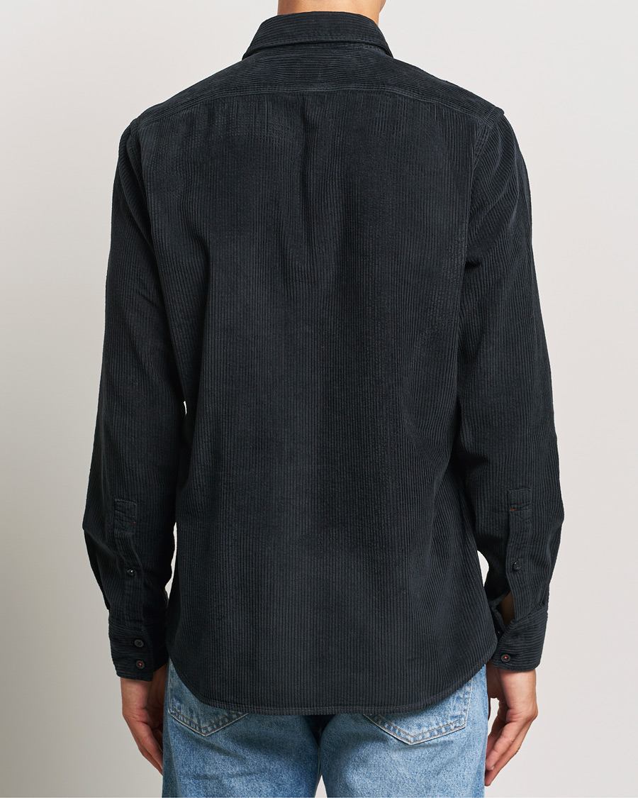 Homme | Chemises | BOSS ORANGE | Relegant Corduroy Shirt Dark Blue