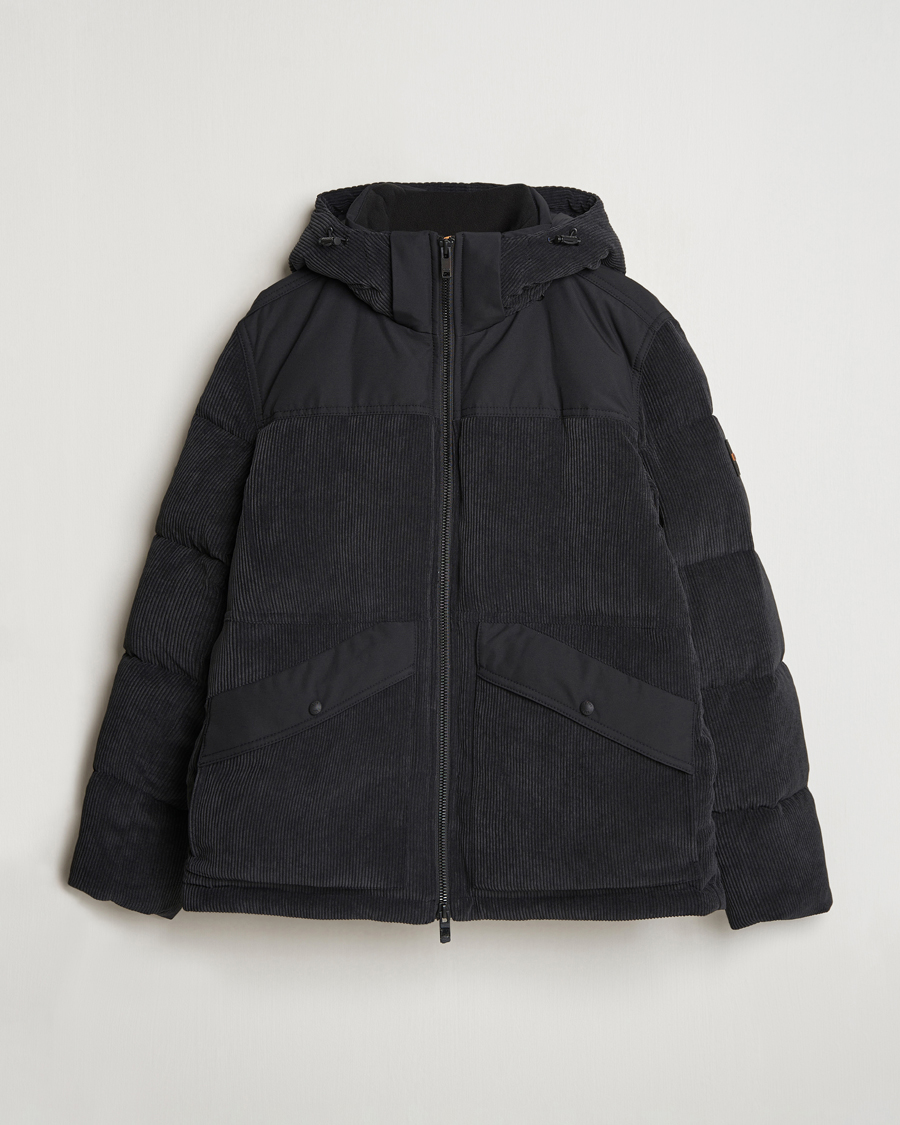 Homme | Manteaux Et Vestes | BOSS ORANGE | Odope Padded Corduroy Jacket Black
