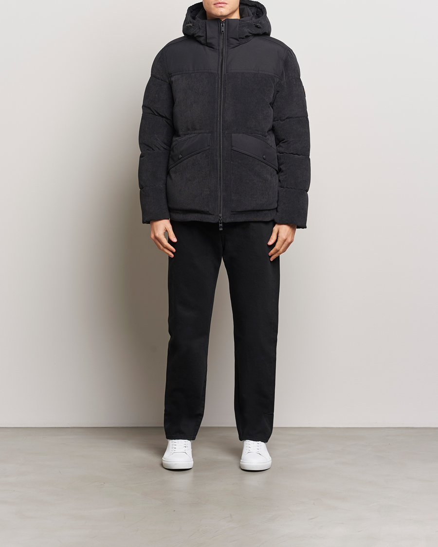 Homme | Manteaux Et Vestes | BOSS ORANGE | Odope Padded Corduroy Jacket Black