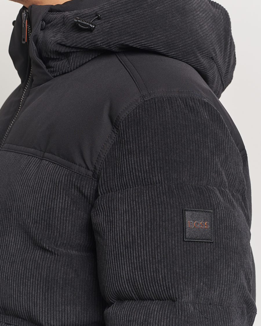 Homme | Manteaux Et Vestes | BOSS ORANGE | Odope Padded Corduroy Jacket Black