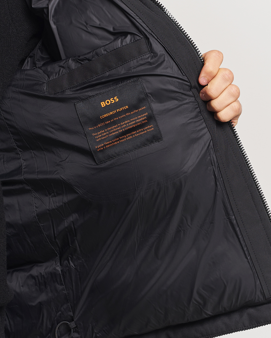 Homme | Manteaux Et Vestes | BOSS ORANGE | Odope Padded Corduroy Jacket Black