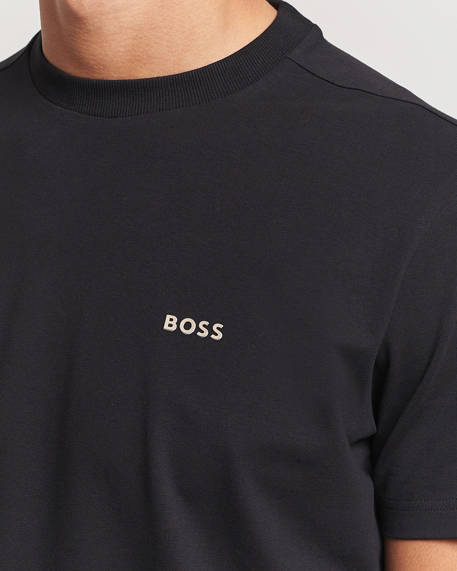 Homme | T-shirts | BOSS GREEN | Logo Crew Neck T-Shirt Black