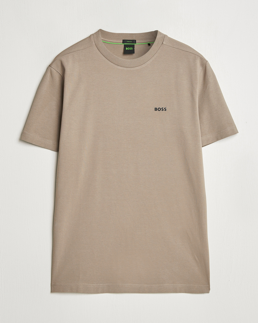 Homme | T-shirts | BOSS GREEN | Logo Crew Neck T-Shirt Light Green