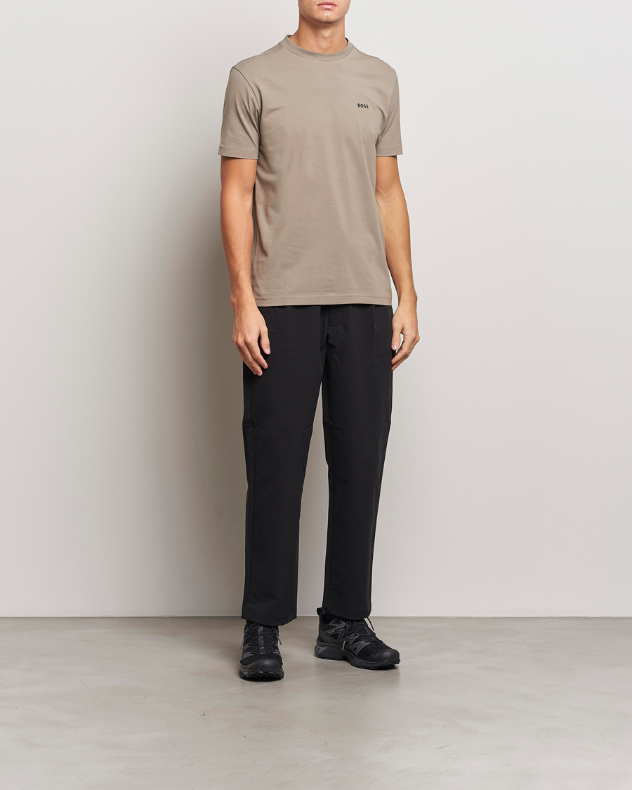 Homme | T-shirts | BOSS GREEN | Logo Crew Neck T-Shirt Light Green