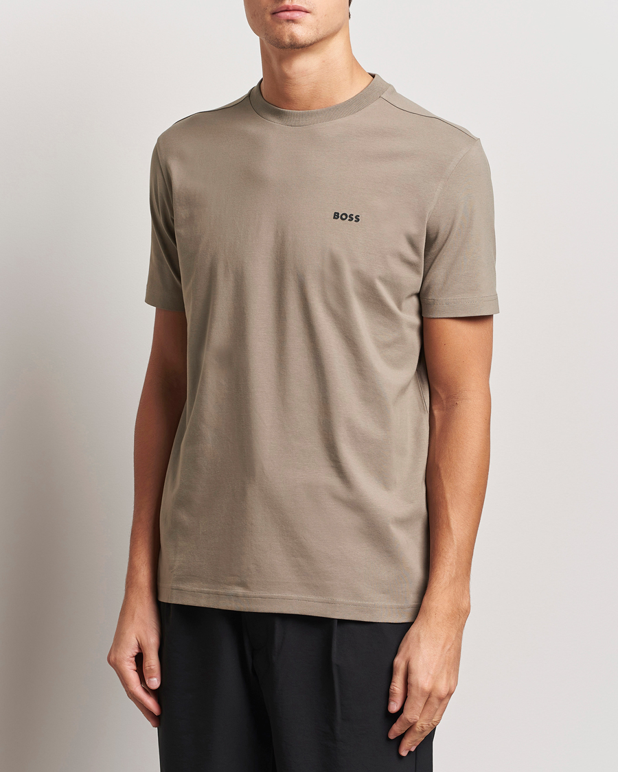 Homme | T-shirts | BOSS GREEN | Logo Crew Neck T-Shirt Light Green
