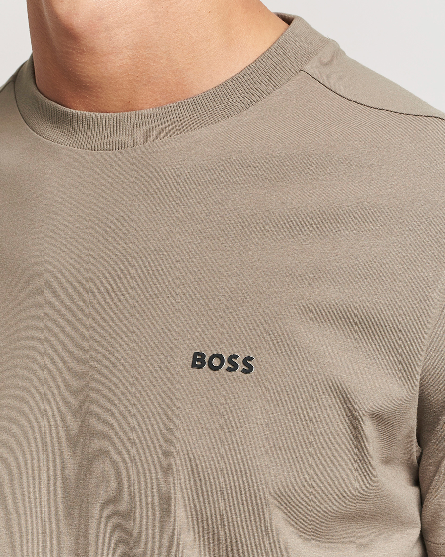 Homme | T-shirts | BOSS GREEN | Logo Crew Neck T-Shirt Light Green