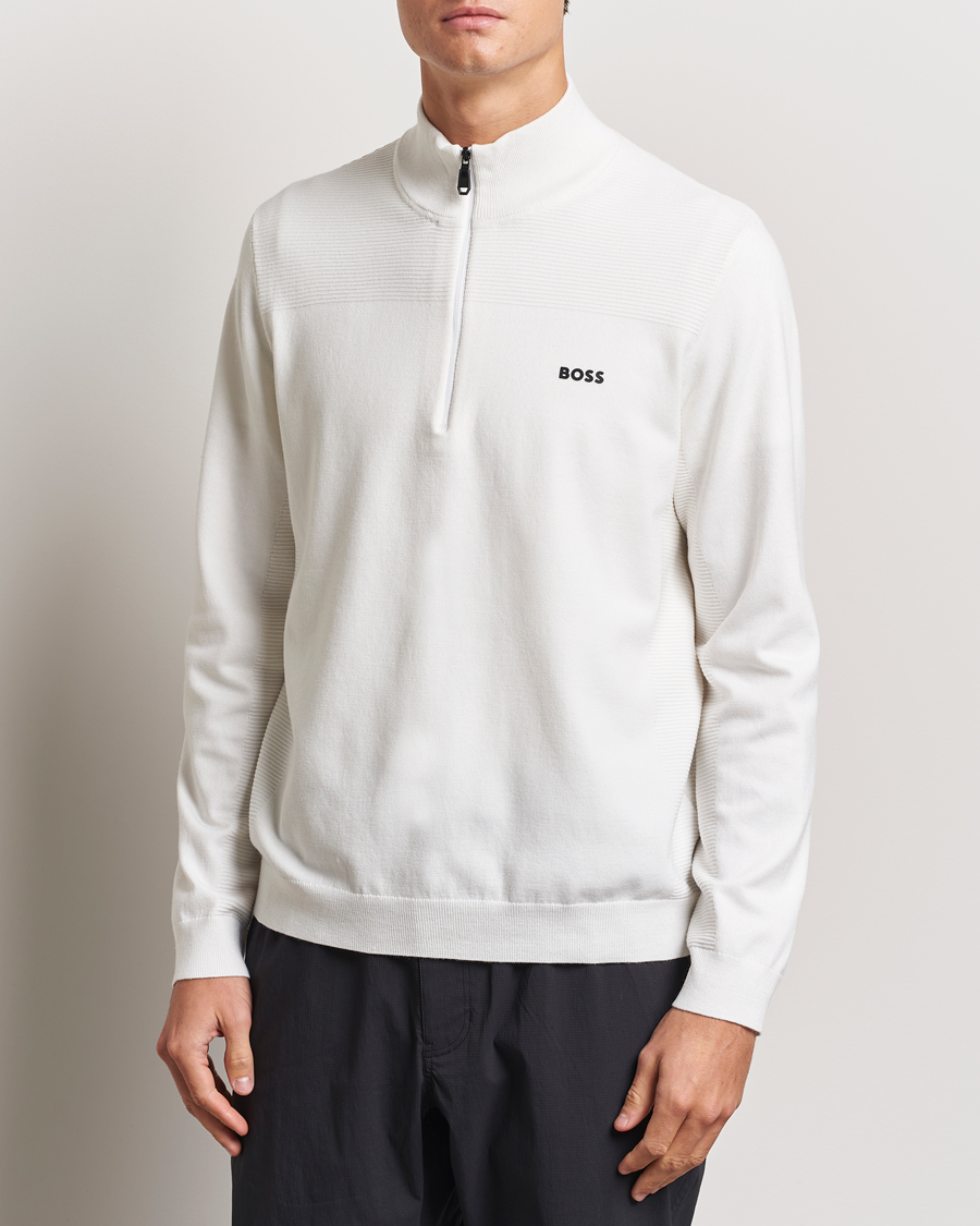 Homme | Pulls Et Tricots | BOSS GREEN | Momentum Knitted Half Zip White