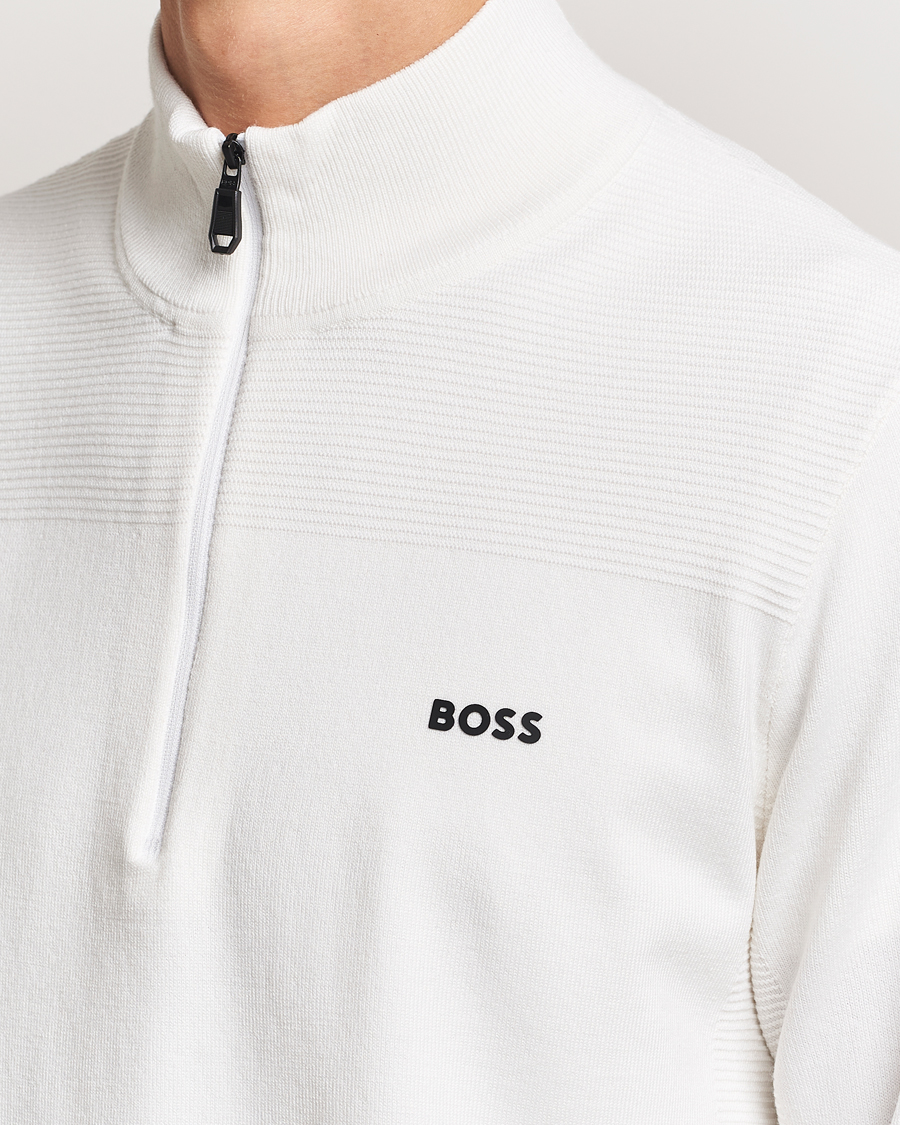 Homme | Pulls Et Tricots | BOSS GREEN | Momentum Knitted Half Zip White