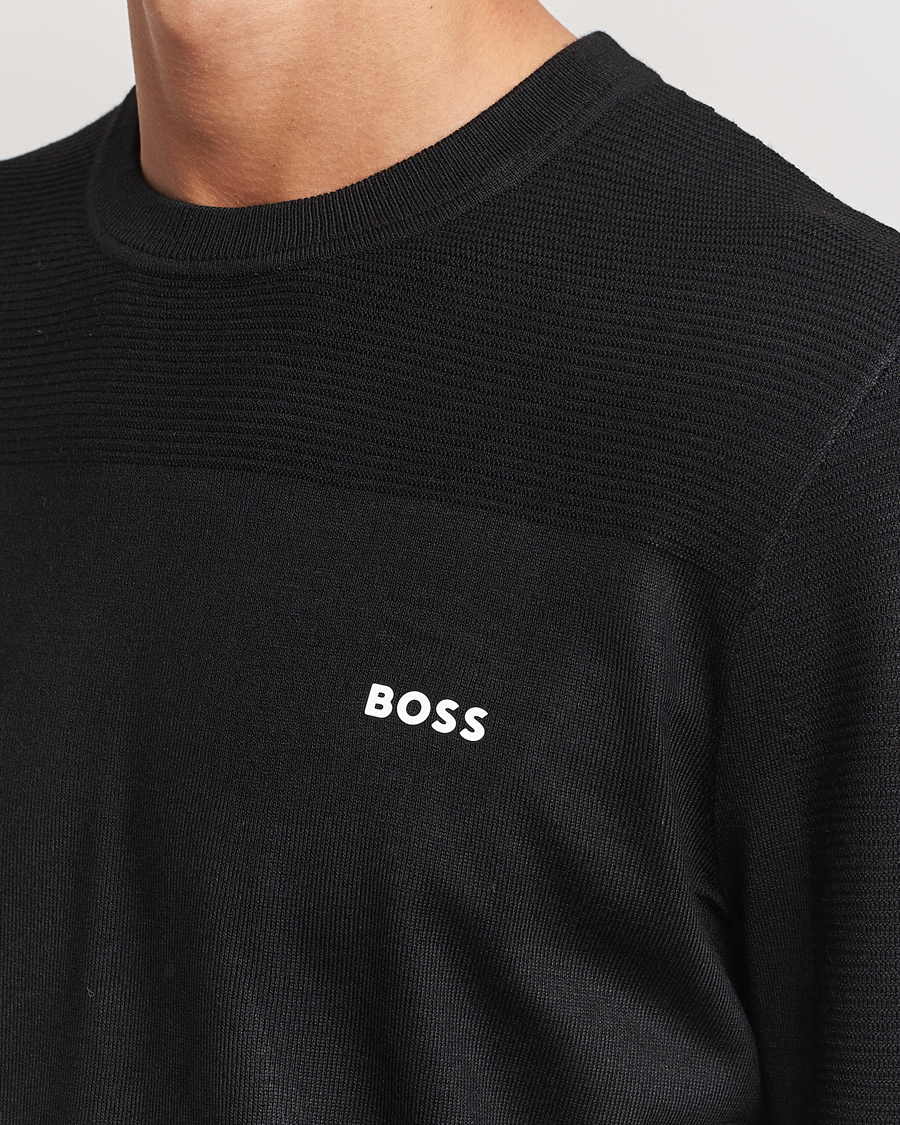 Homme | Pulls Et Tricots | BOSS GREEN | Momentum Knitted Crew Neck Black