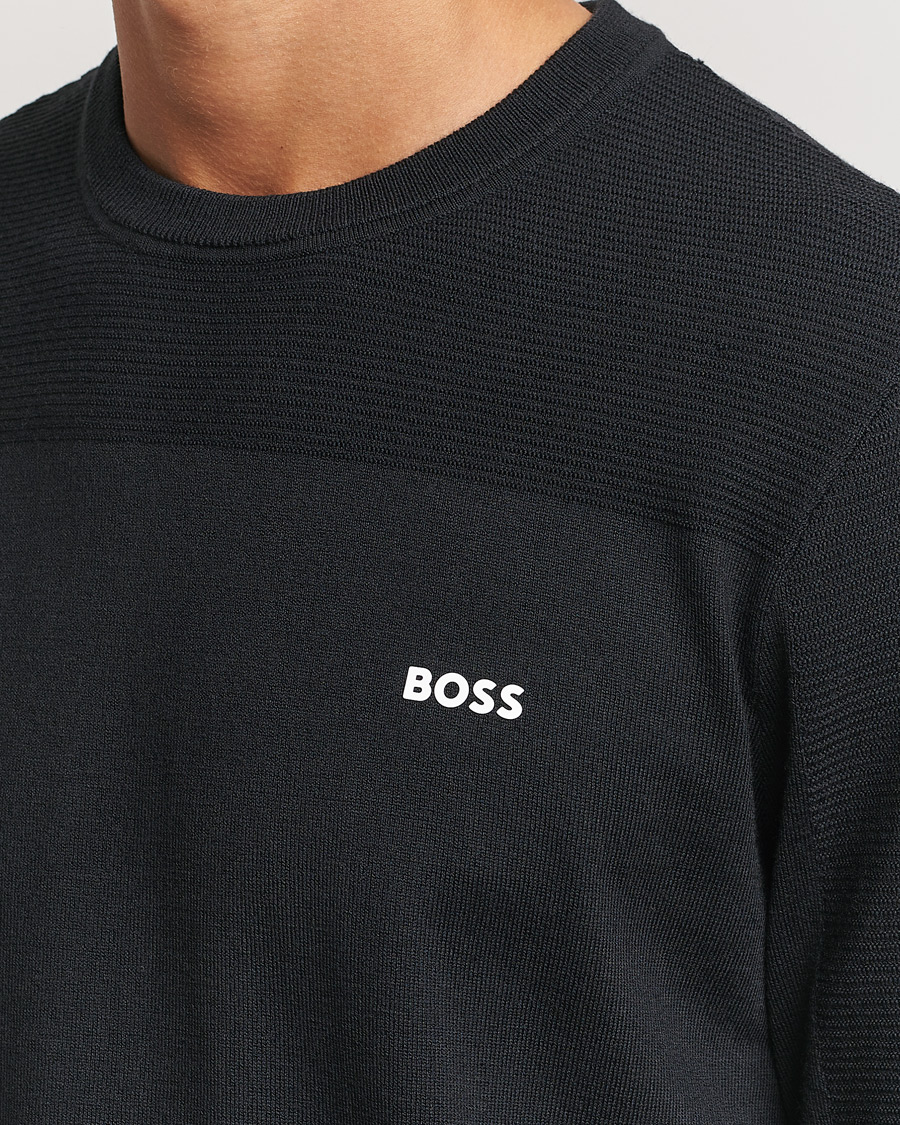 Homme | Pulls Et Tricots | BOSS GREEN | Momentum Knitted Crew Neck Dark Blue