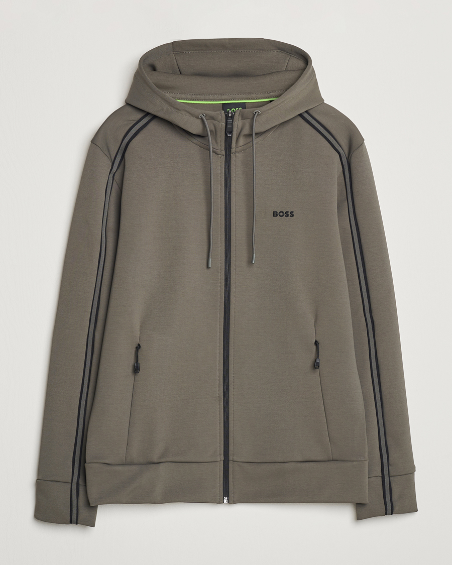 Homme | Pulls Et Tricots | BOSS GREEN | Saggy Full Zip Hoodie Light Grey