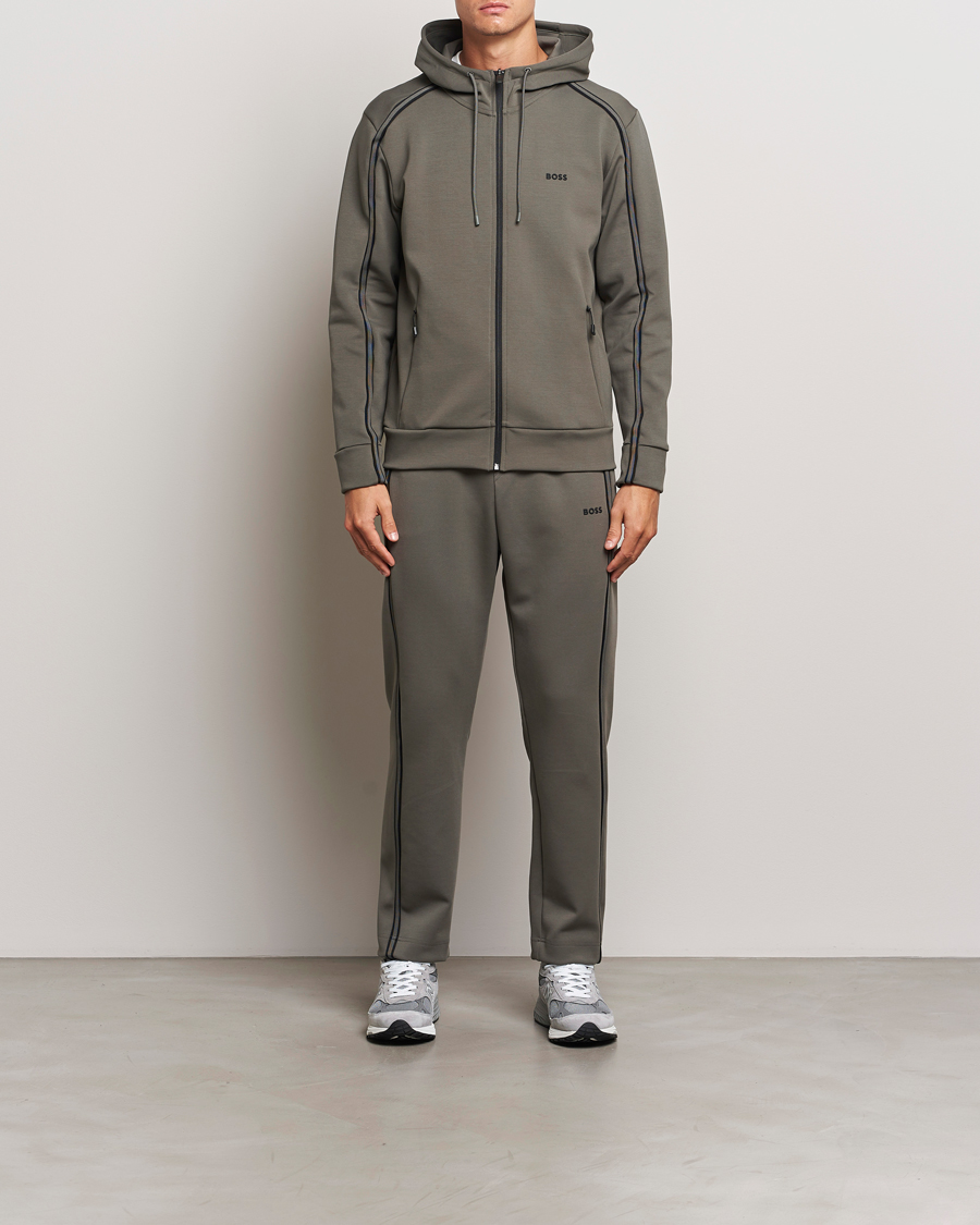 Homme | Pulls Et Tricots | BOSS GREEN | Saggy Full Zip Hoodie Light Grey