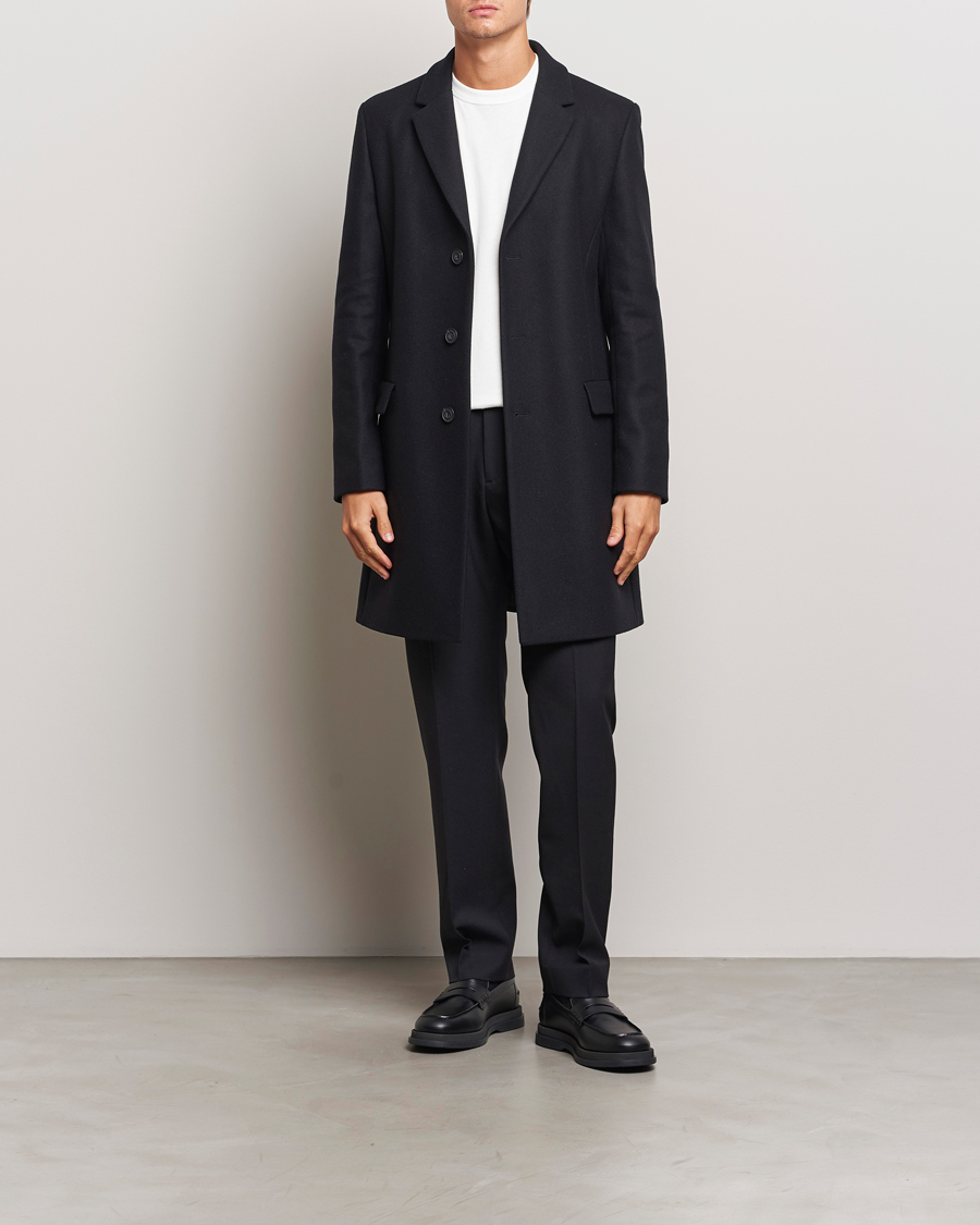 Homme | Manteaux Et Vestes | HUGO | Migor Wool Coat Black